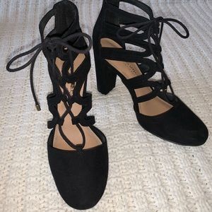 Black Strappy High Heels